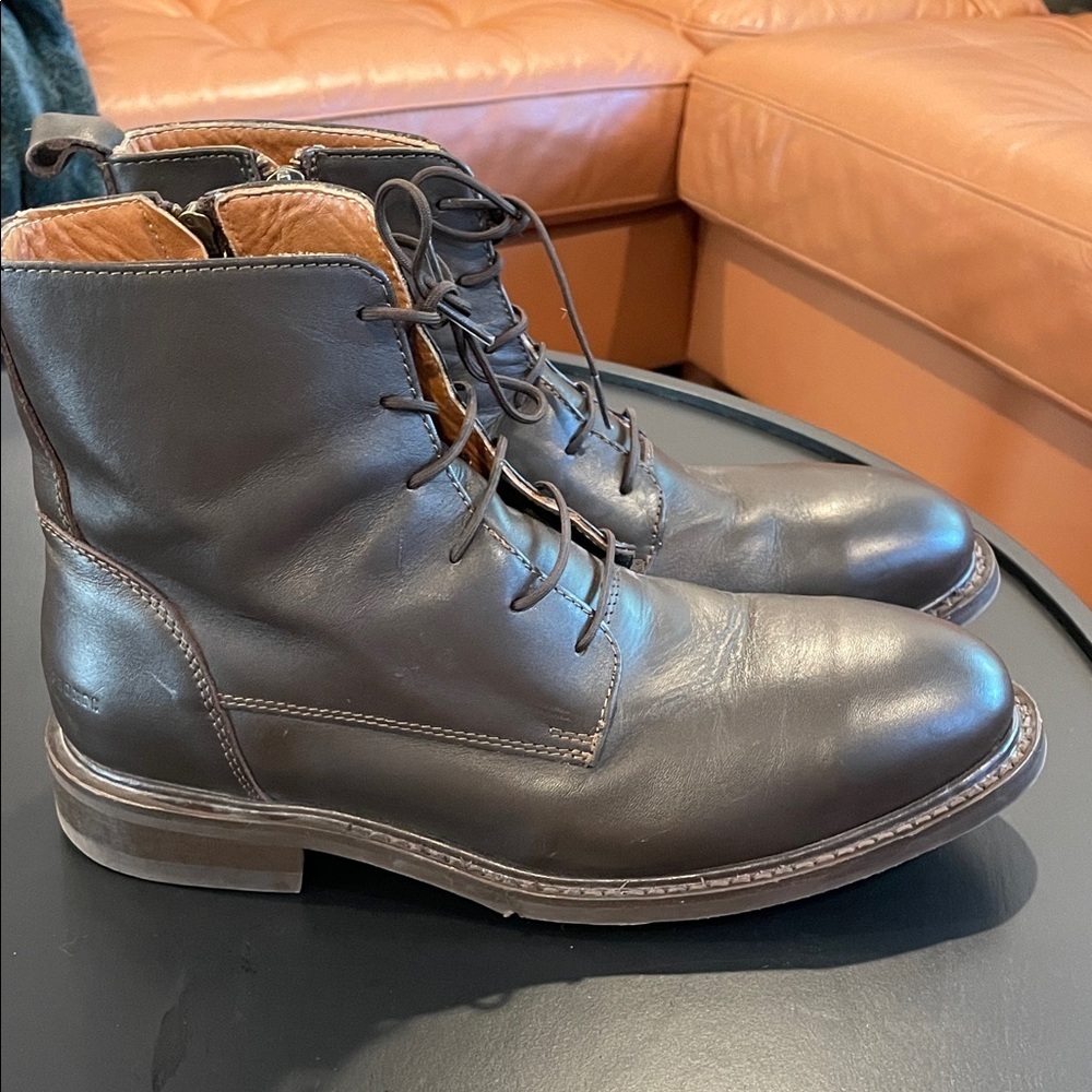 Men's Proxon Mich steel toed dark Brown Leather Boots - Picture 2 of 14